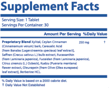 Lean Bliss Supplement Facts