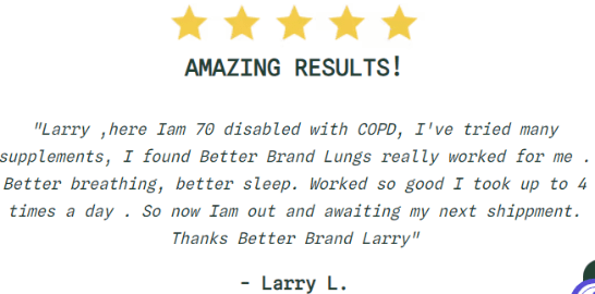 BetterBrand BetterLungs Customer Reviews