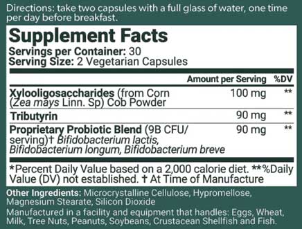 Bioma Probiotics Ingredients